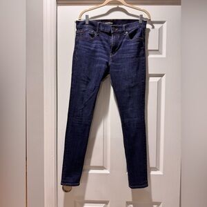 Express Dark Blue Women's Jeans 10R Mid Rise stretch